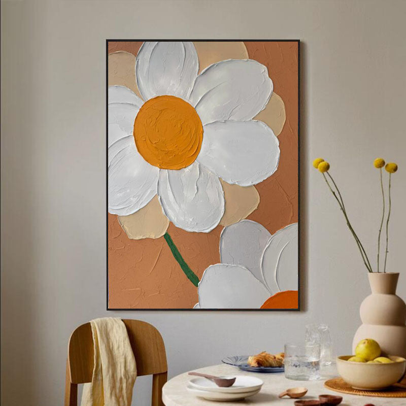 Floral Relief Textured Wall Art