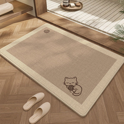 Cute Cat Design Bath Mat