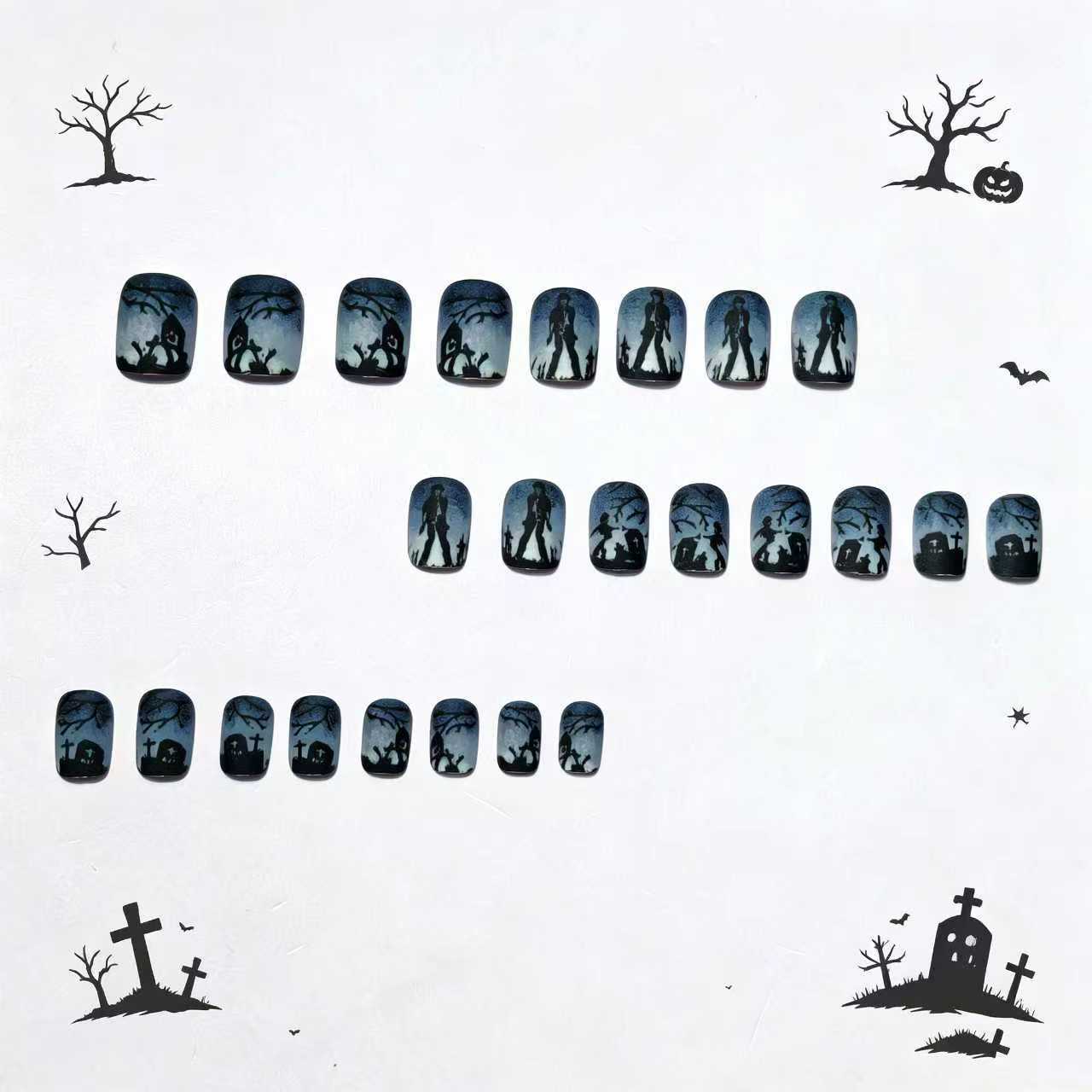 Gothic Graveyard Nail Art Acalora