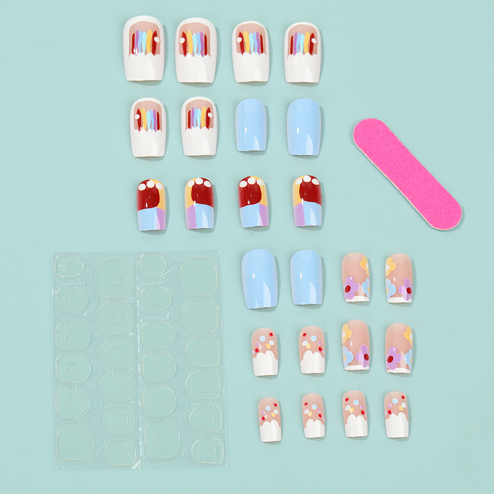 Creative Nail Art Set with Colorful Designs Acalora