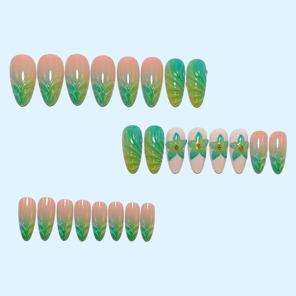 Artificial nails with playful floral design Acalora