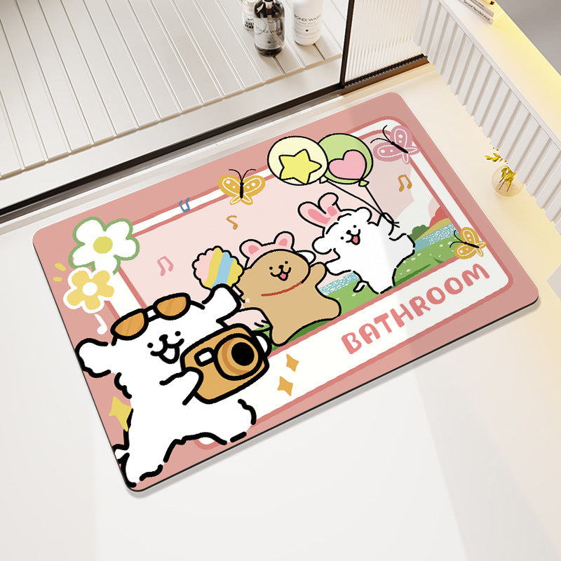 Modern Artistic Bath Mat Acalora