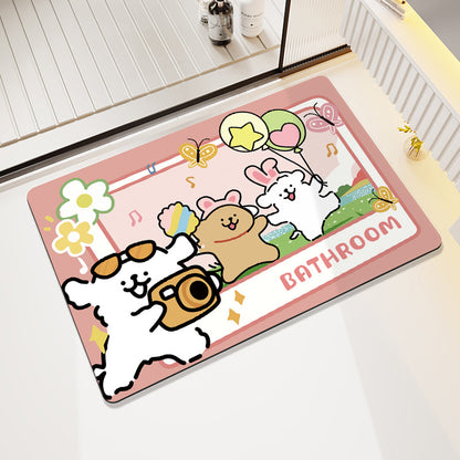 Modern Artistic Bath Mat Acalora