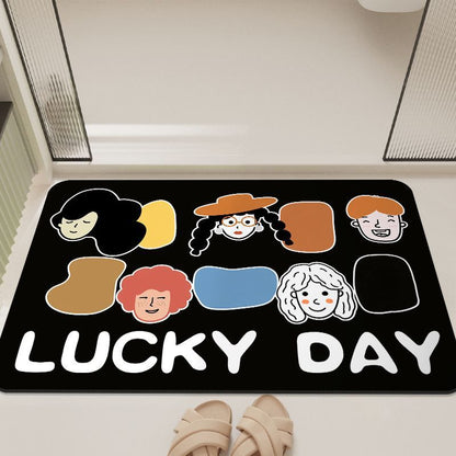 Cartoon-Inspired Bathroom Mat
