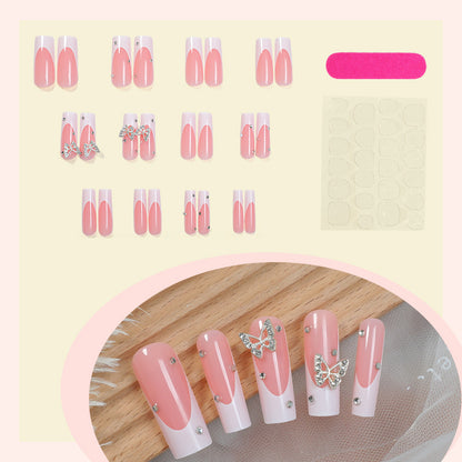 Decorative Press-On Nail Kit with Butterfly Accents Acalora