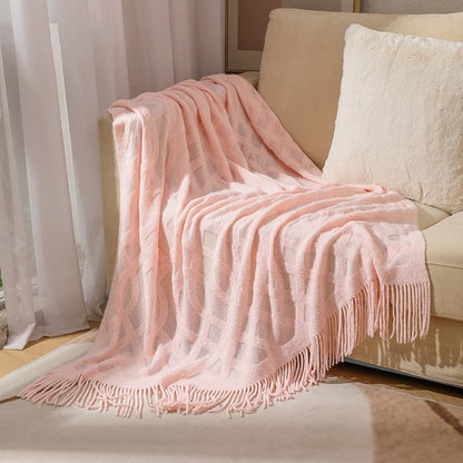 Premium Textured Knit Throw Blanket