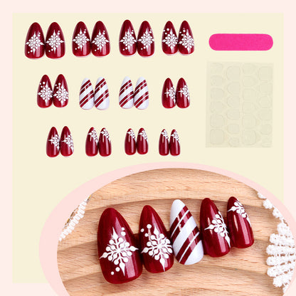 Elegant Christmas Nail Art Set Acalora