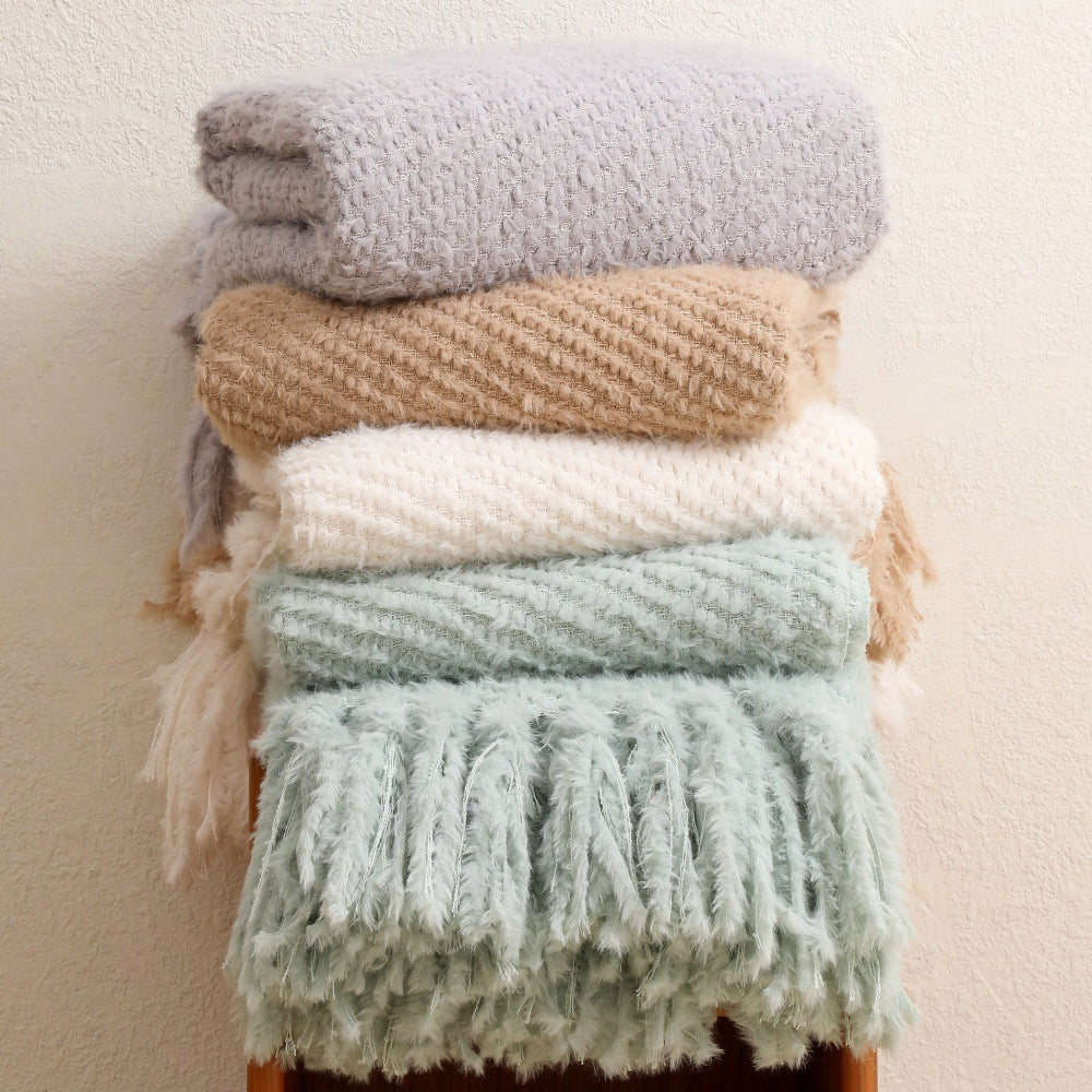Soft Textured Throw Blanket