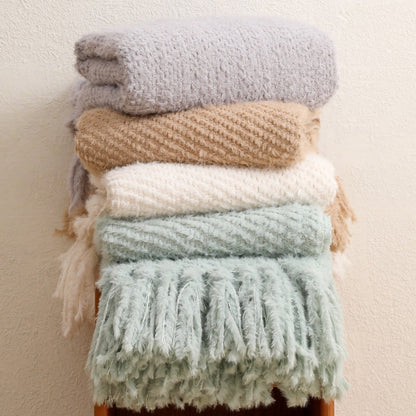 Soft Textured Throw Blanket