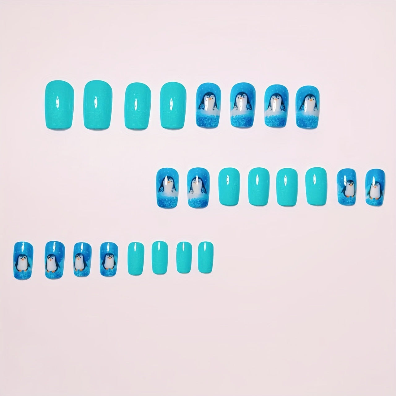 Themed Winter Penguin Nail Art Acalora