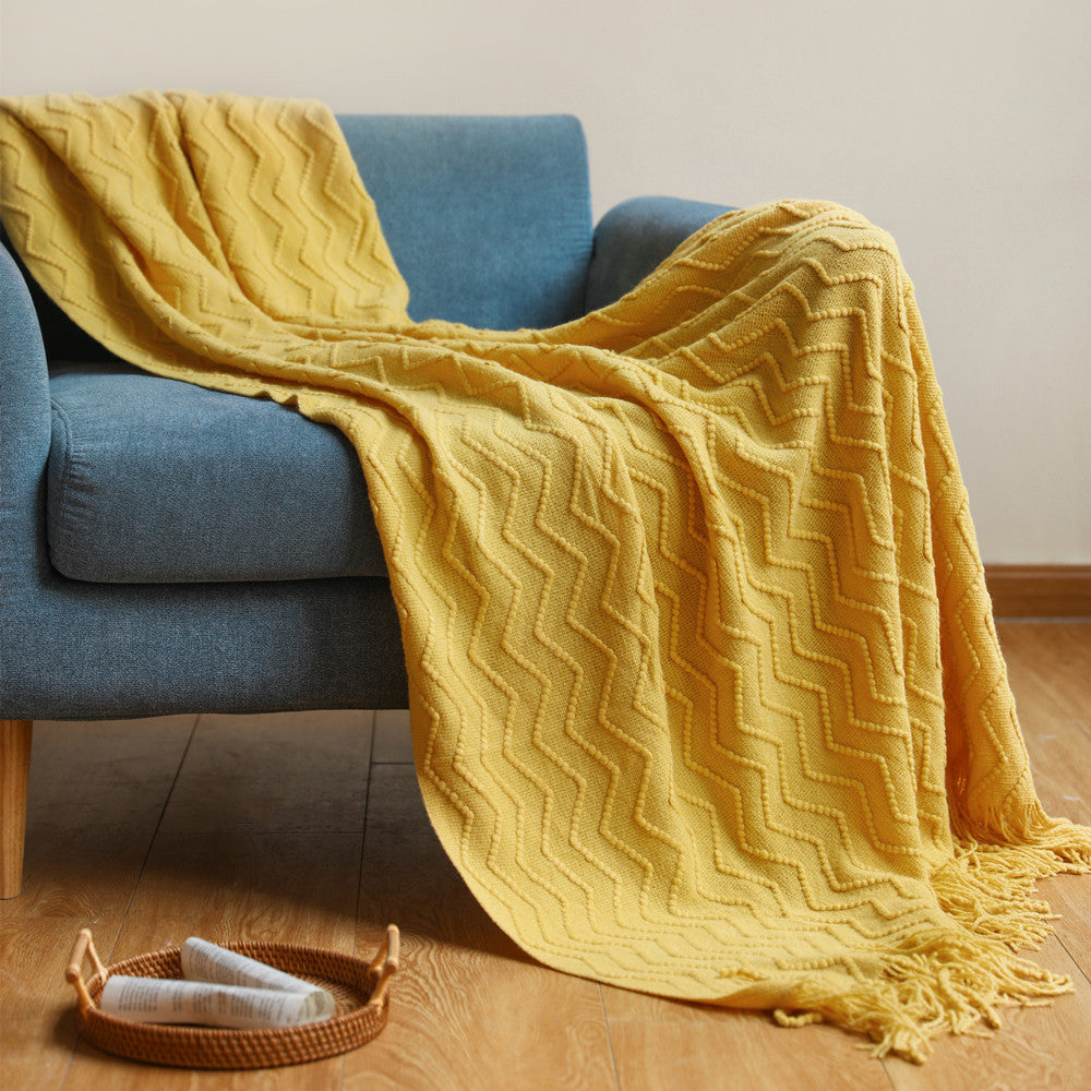 Cozy Textured Throw Blanket