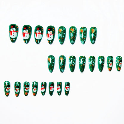 Festive Themed Snowman Nail Art Acalora