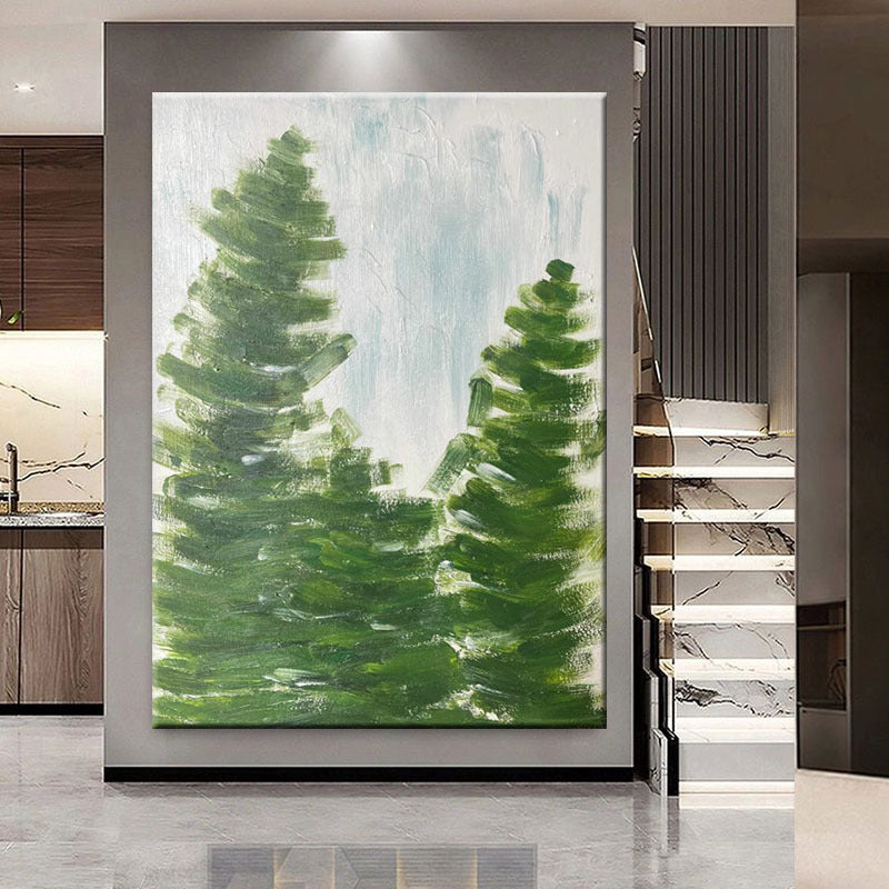 Abstract Nature-Themed Canvas Artwork