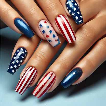 Patriotic Nail Art Set Acalora