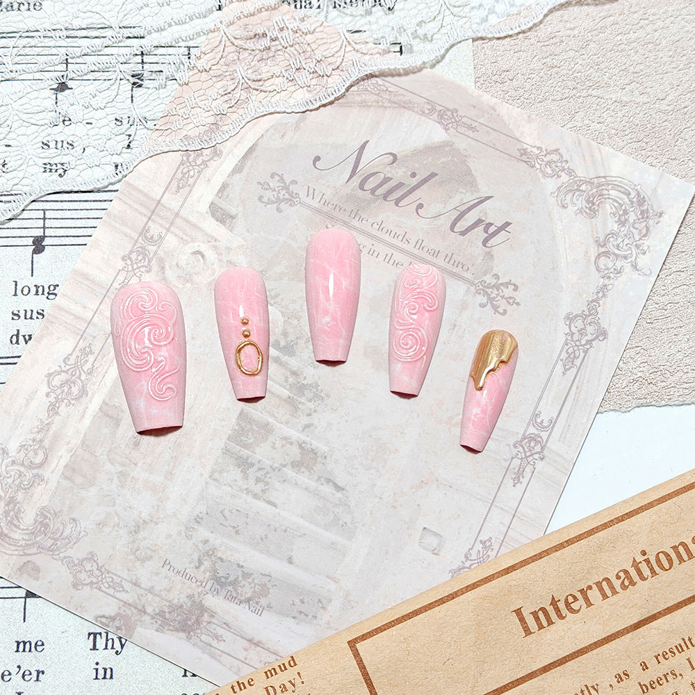 Artificial nails with elegant decorations Acalora