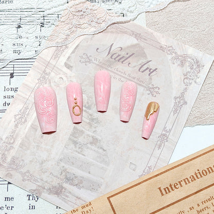 Artificial nails with elegant decorations Acalora