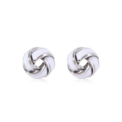 Women's lightweight star earrings with enamel flag design and fishhook Kalsten