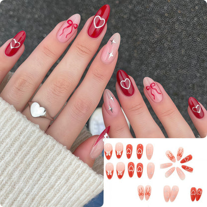 Artistic Heart Motif Art Nails Acalora