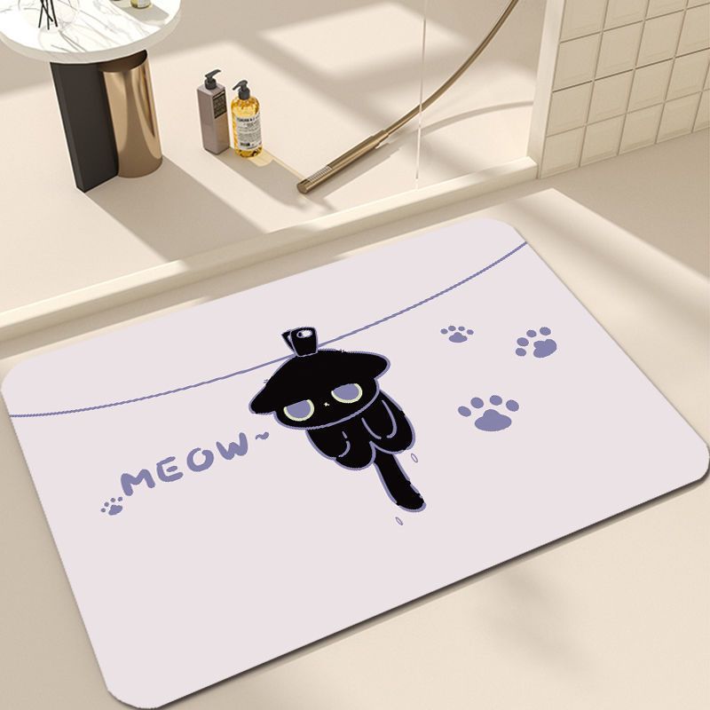 Cute Cat Design Bath Mat