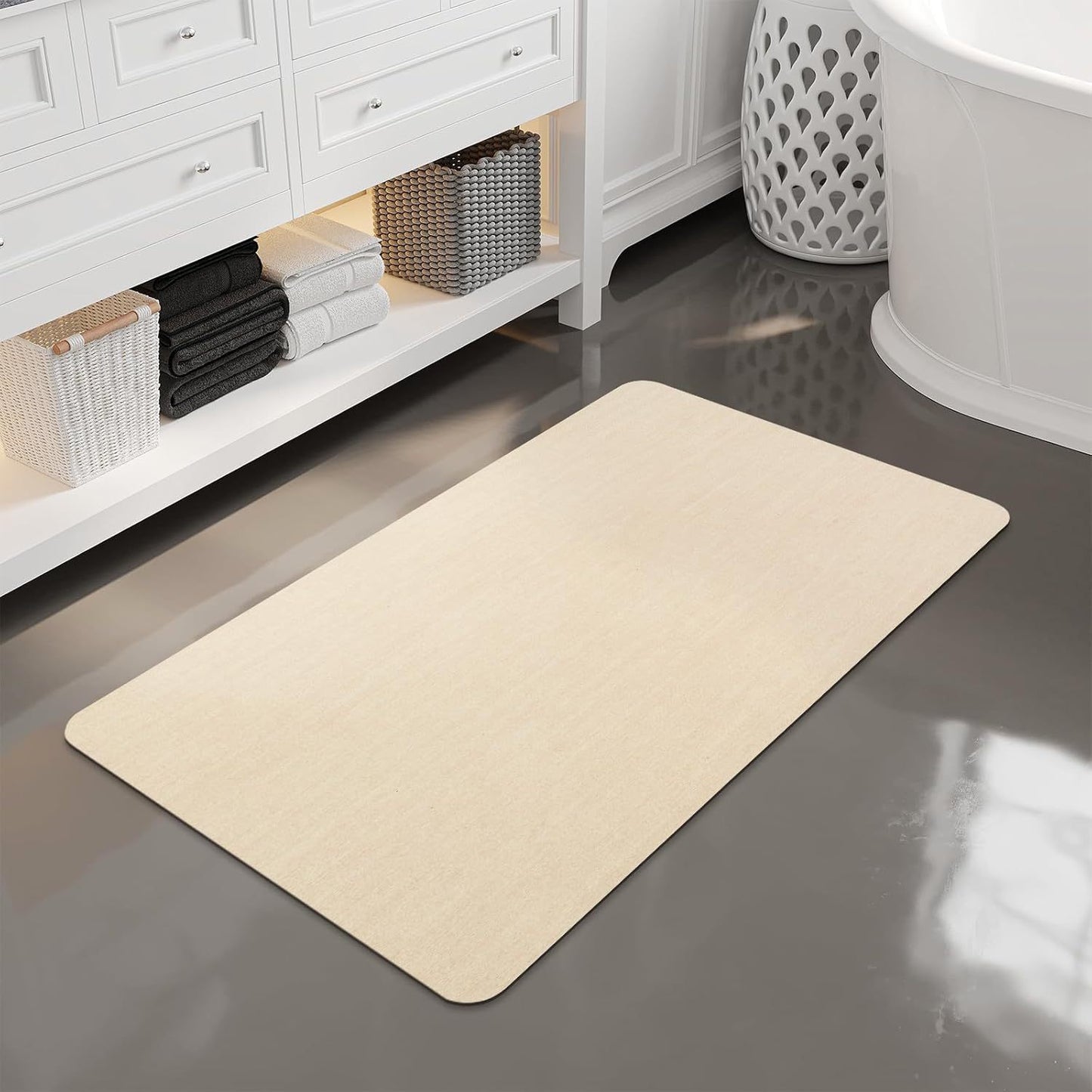 Oval Decorative Welcome Mat Acalora