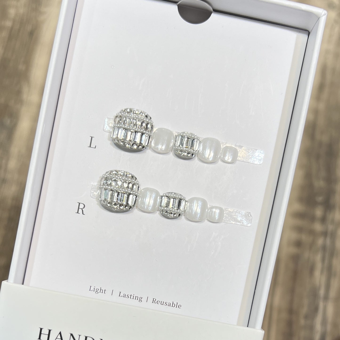 Decorative Crystal-Embellished Hair Clip Set Acalora