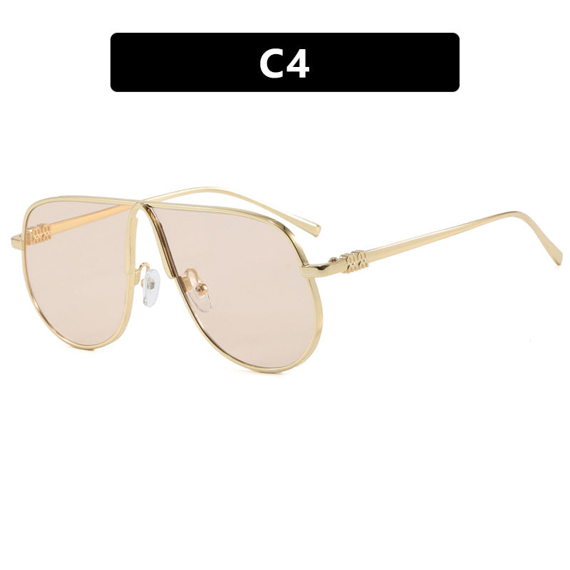 Women's Aviator sunglasses with high-quality metal frame and polarized lenses Karnz