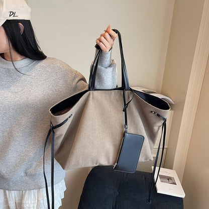Spacious Canvas Tote Bag Acalora