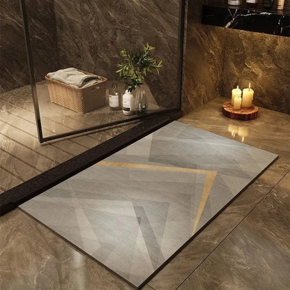 Modern Geometric Bath Mat