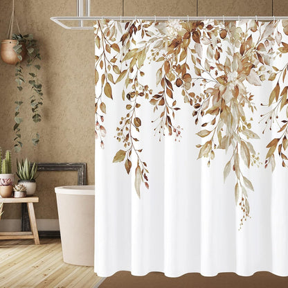 Floral Patterned Shower Curtain