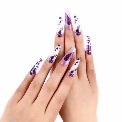Artificial nails in elegant heart design Acalora
