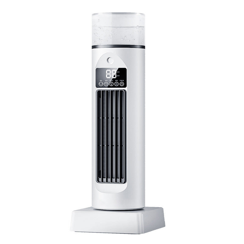 Cooling oscillating tower humidifying fan with LED display and remote Bowlift