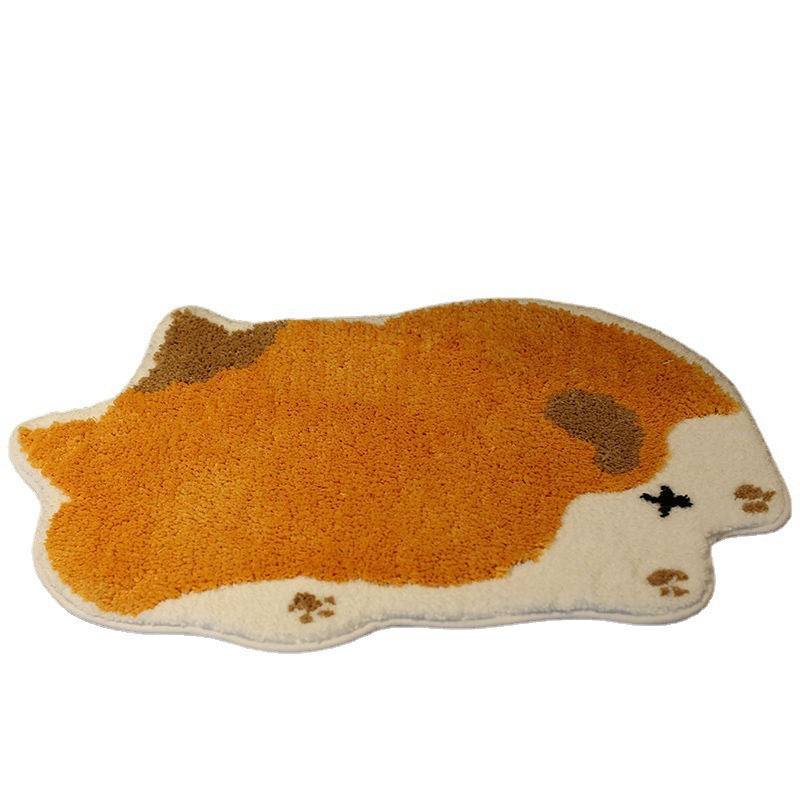 Cartoon Cat-Shaped Bath Mat