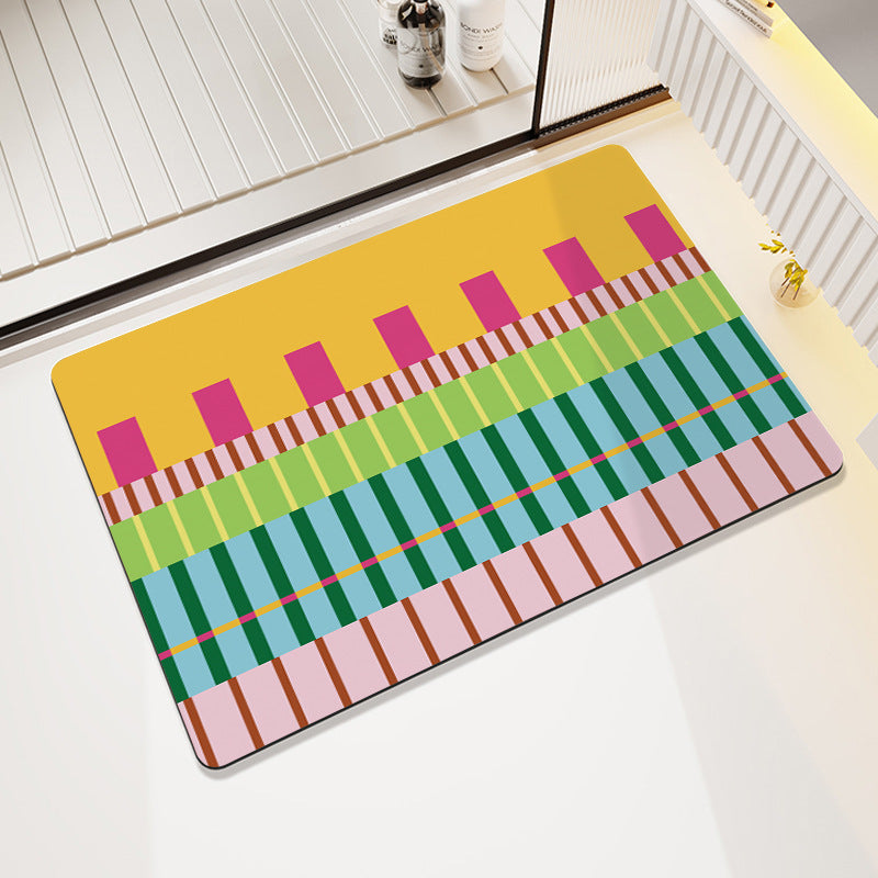 Cheerful Decorative Entrance Mat Acalora