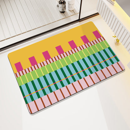Cheerful Decorative Entrance Mat Acalora