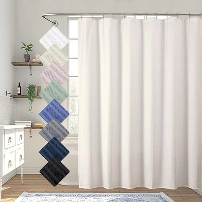Premium Textured Shower Curtain