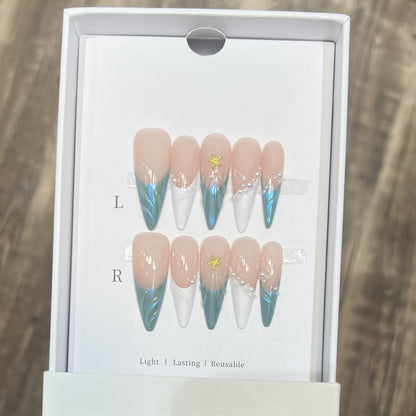 Reusable Press-On Nail Set Acalora