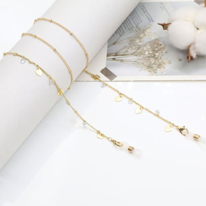Cross-Embellished Eyewear Chain Acalora