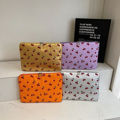 Playful Cherry Print Laptop Sleeve Acalora