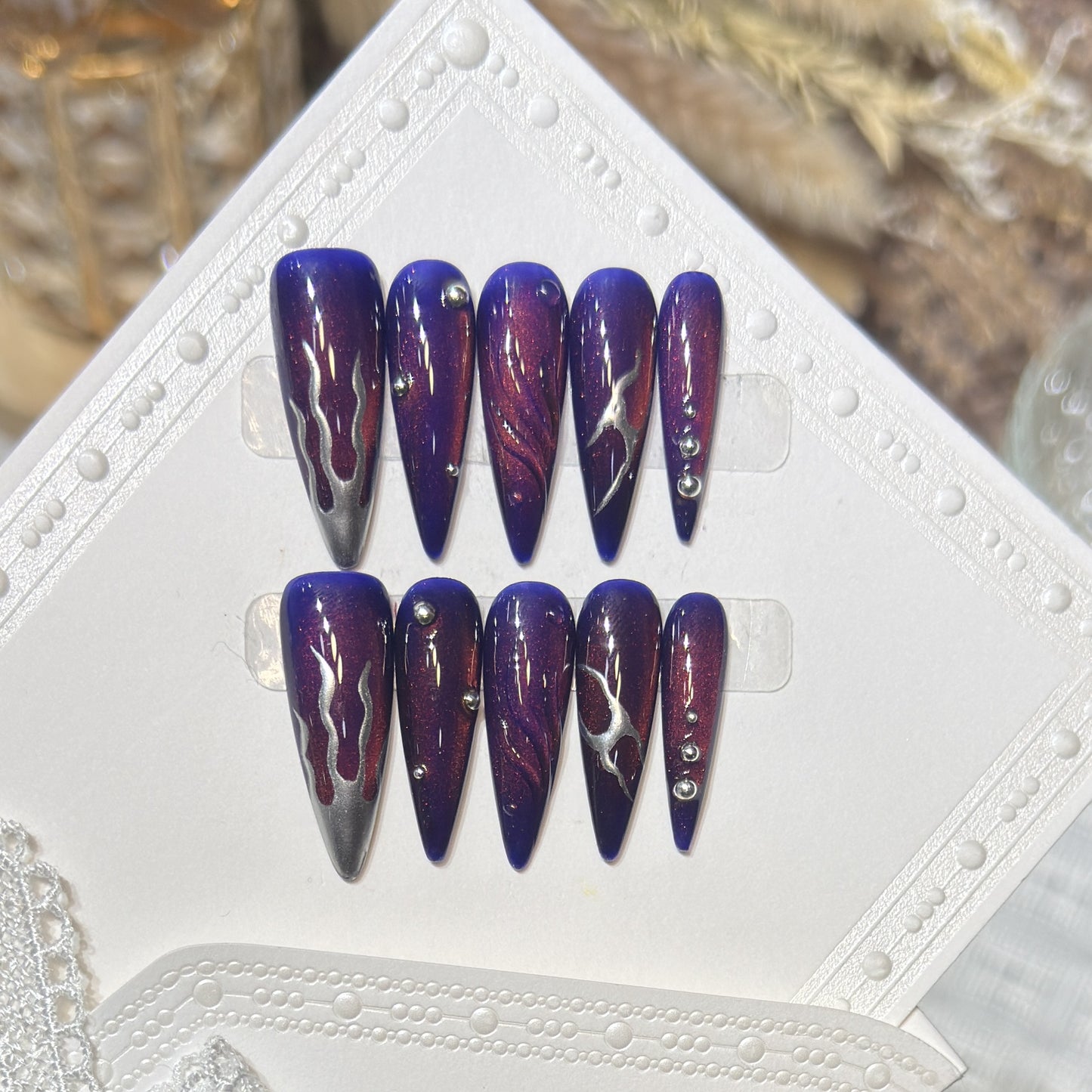 Reusable Press-On Nail Set Acalora