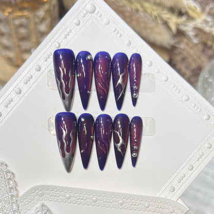 Reusable Press-On Nail Set Acalora