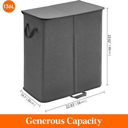Laundry container with separating compartments Acalora