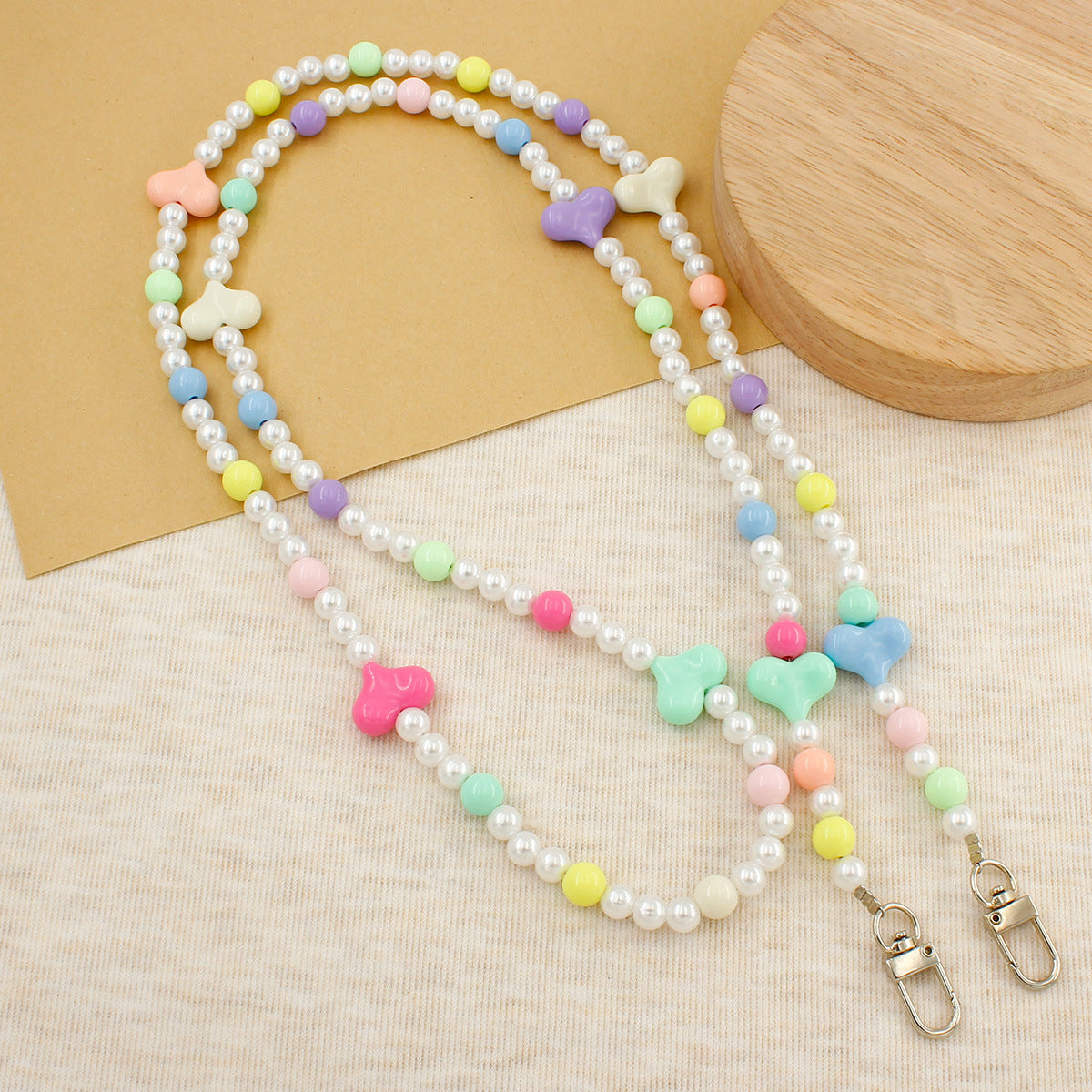 Elegant Mixed Material Necklace Acalora