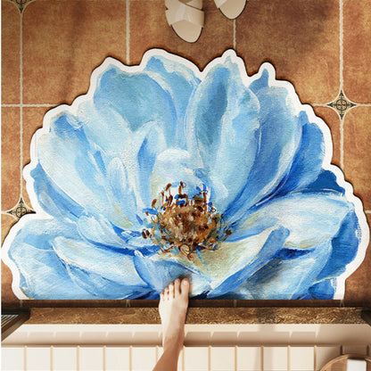 Floral Design Bath Mat