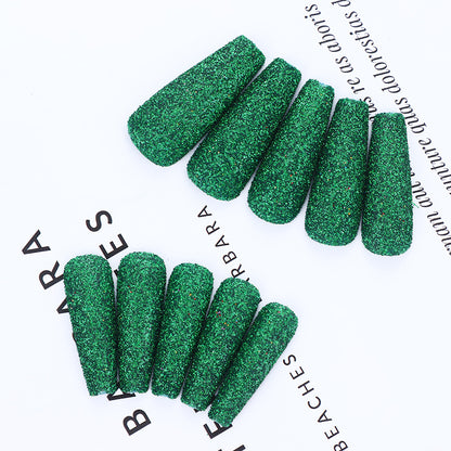 High-quality artificial nails with glitter effects Acalora