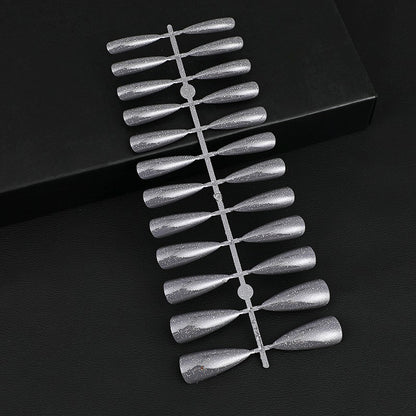 Glittering artificial nails in elegant design Acalora