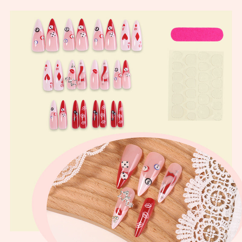 Whimsical Holiday Themed Press-On Nail Set Acalora