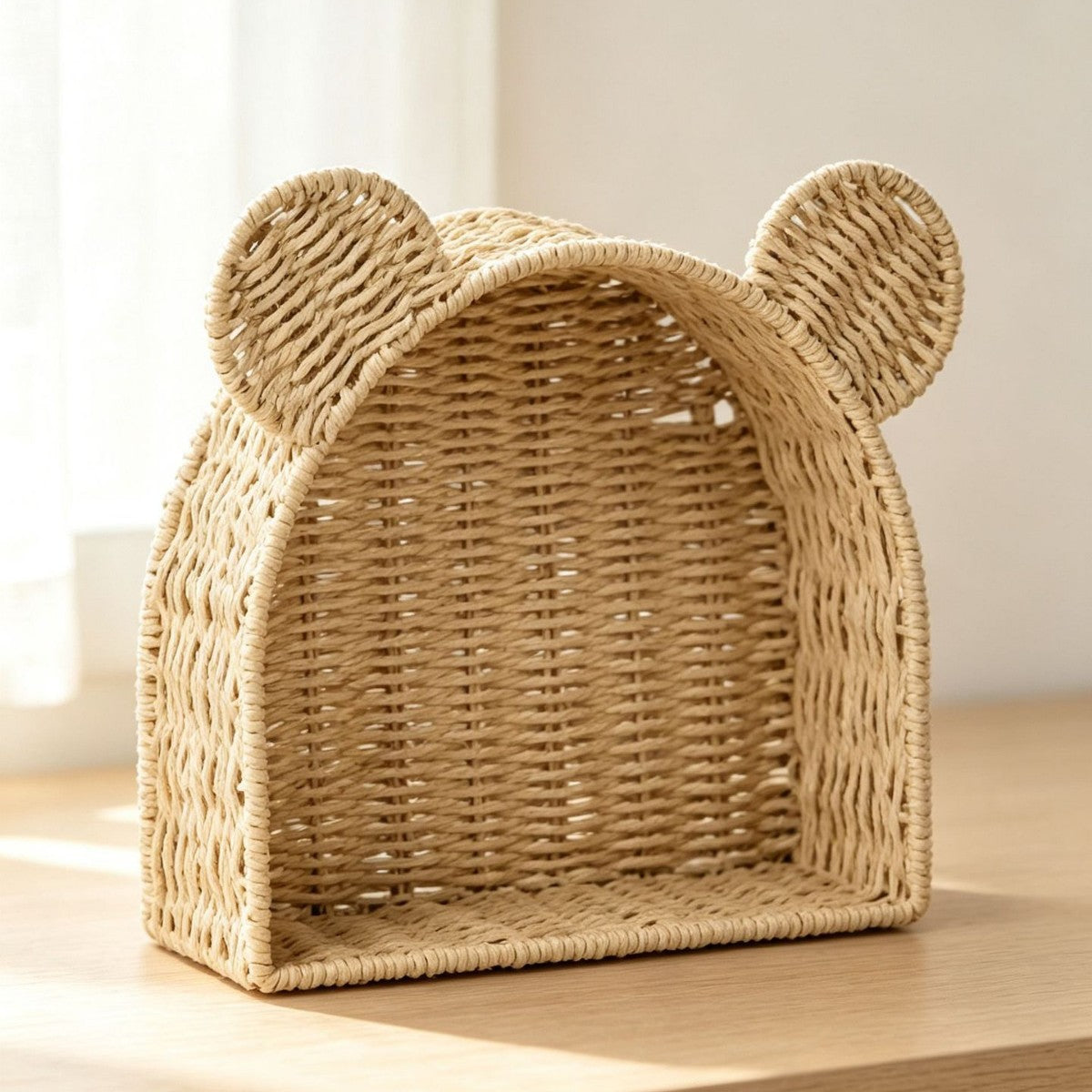 Playful storage basket with ears Acalora