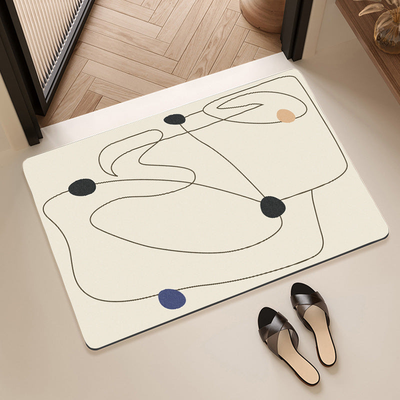 Artistic Cat-Themed Bath Mat Acalora