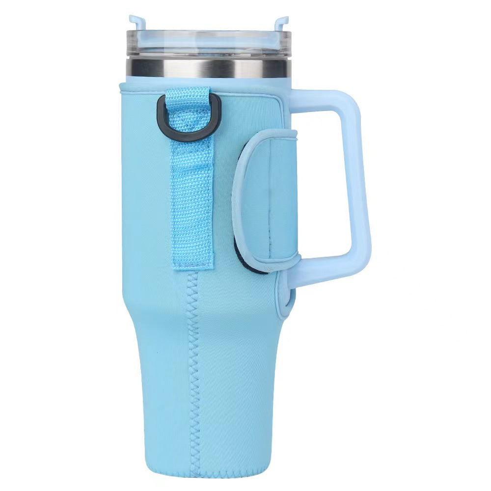 Ladies trendy and sparkling drinking bottle with shoulder bag Bowlift