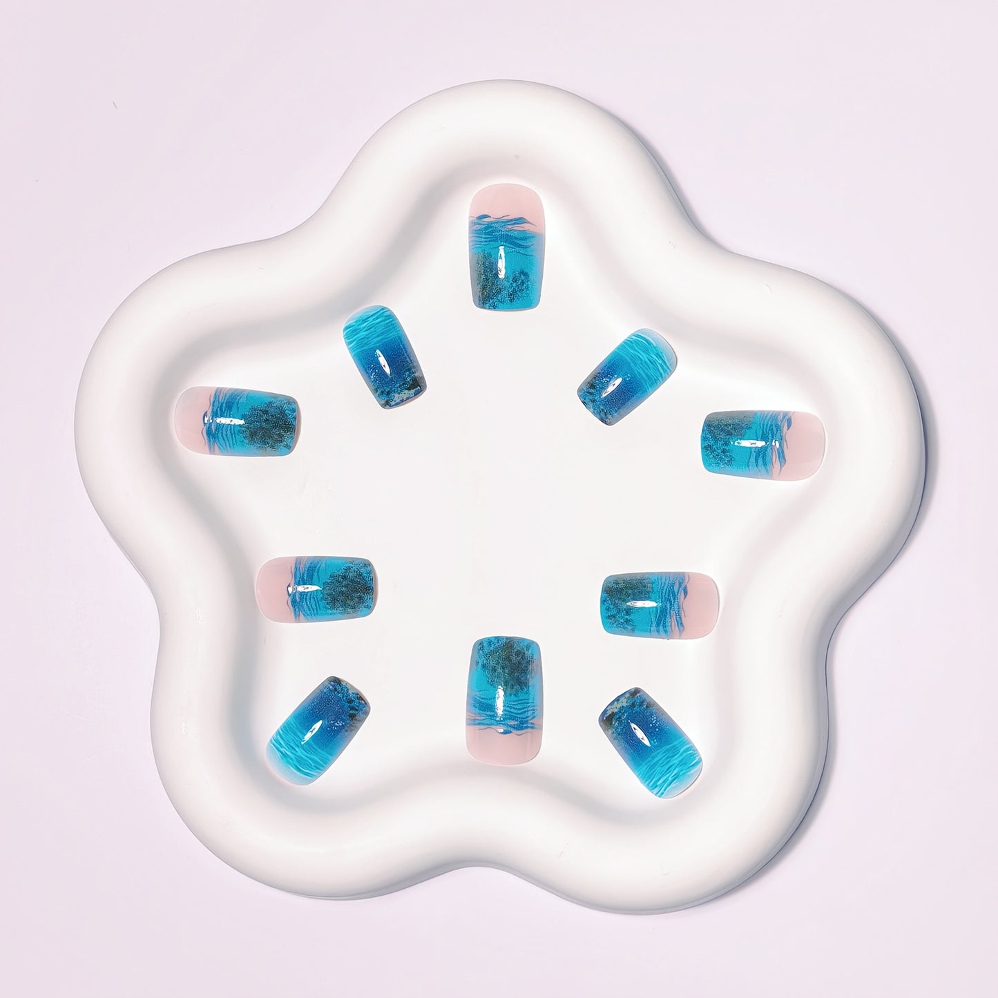 Underwater Jellyfish Nail Art Acalora